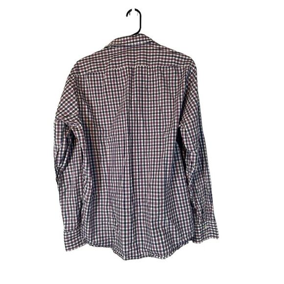 Hugo Boss Purple Multi Plaid Collared Long Sleeve Button Down Shirt Men Sz L - Picture 2 of 8